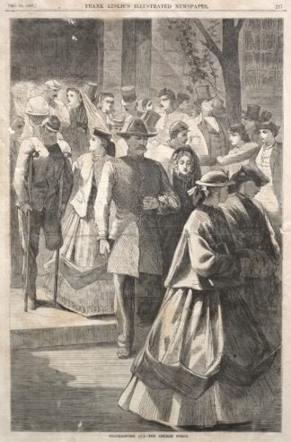 Thanksgiving Day – The Church Porch by Winslow Homer