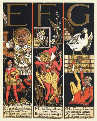 The Absurd A.B.C Pl 2 by Walter Crane