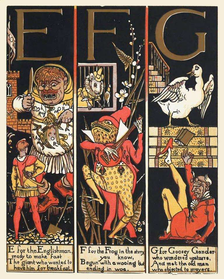 The Absurd A.B.C Pl 2 by Walter Crane