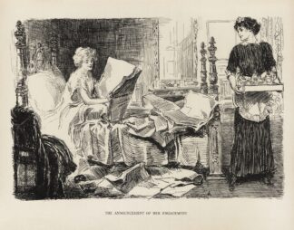 The announcement of her engagement by Charles Dana Gibson