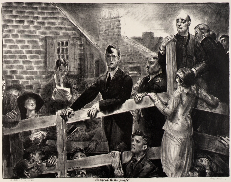 The Appeal to the People by George Wesley Bellows