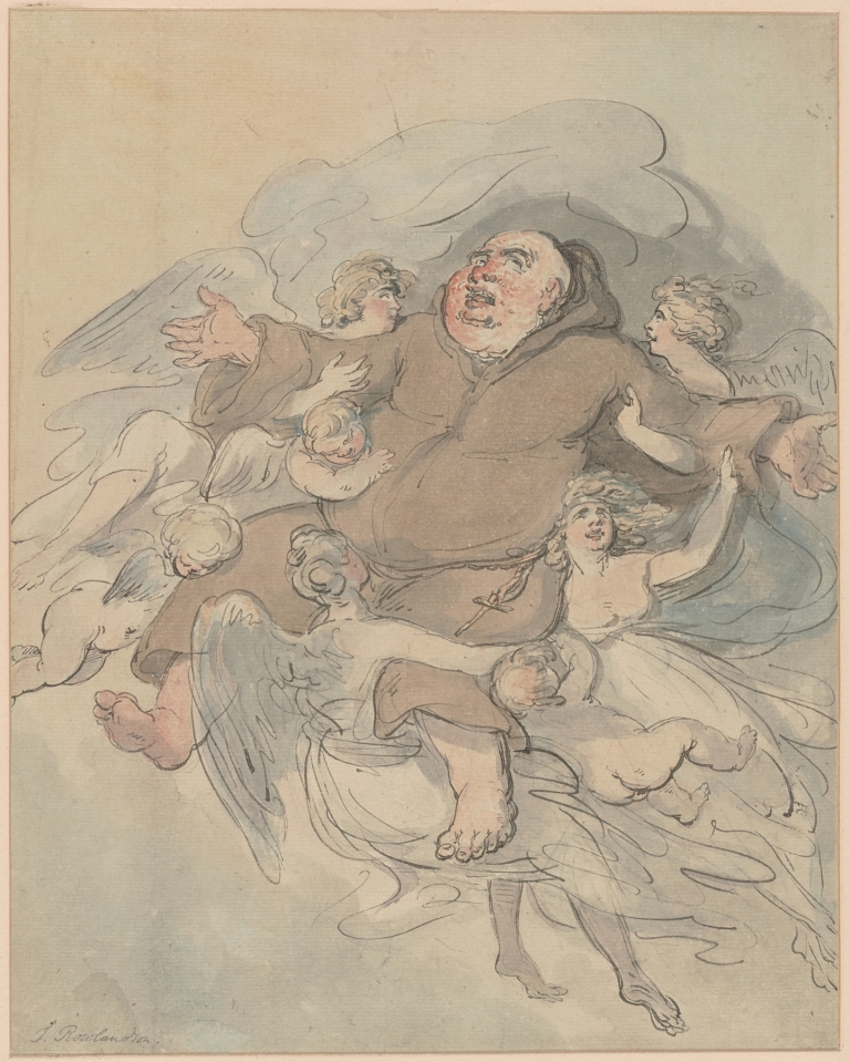 The ascension by Thomas Rowlandson