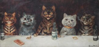 The bachelor party by Louis Wain