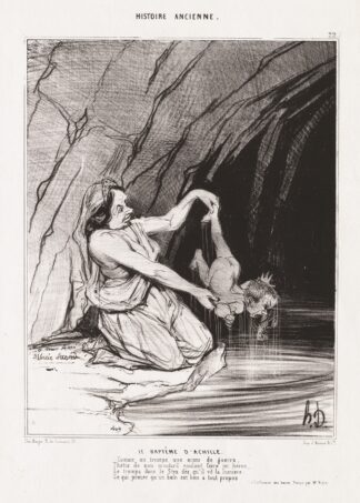 The Baptism of Achilles by Honoré Daumier