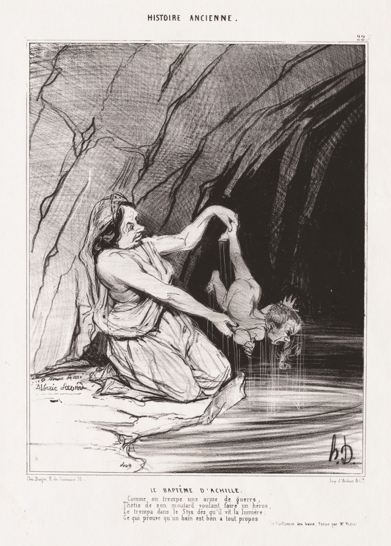 The Baptism of Achilles by Honoré Daumier