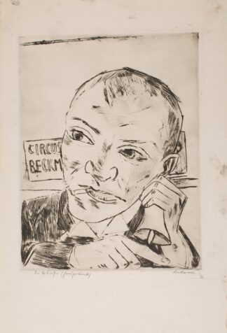The Barker by Max Beckmann