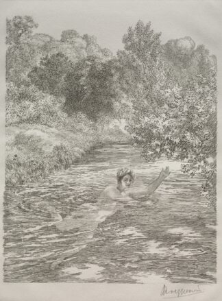 The Bather by Félix Bracquemond