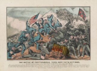 The Battle of Chattanooga, Tenn. Novr. 24th & 25th 1863 by Currier & Ives.