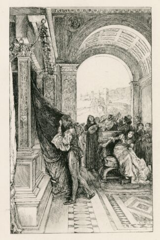 The casket scene, Merchant of Venice, III, 2 by Edwin Austin Abbey