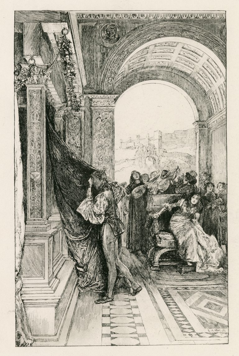 The casket scene, Merchant of Venice, III, 2 by Edwin Austin Abbey
