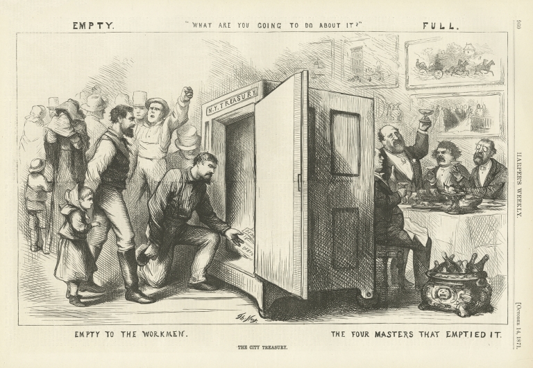 The city treasury by Thomas Nast