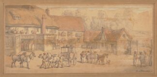 The coach inn by Thomas Rowlandson