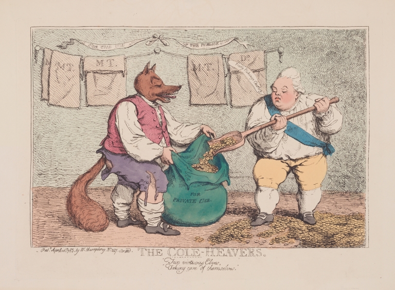 The cole-heavers by James Gillray