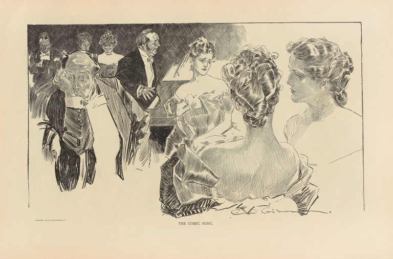 The comic song by Charles Dana Gibson