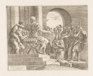 The Continence of Scipio by Diana Scultori
