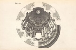 The cupola of the ninetieth figure, with its lights and shades by Andrea Pozzo
