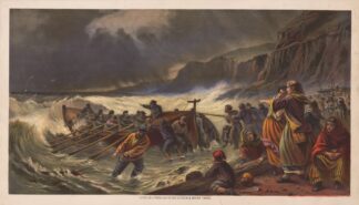 The departure, launching the life boat by Armstrong & Co