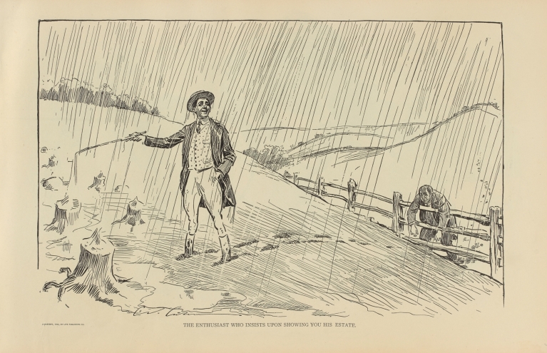 The enthusiast who insists upon showing you his estate by Charles Dana Gibson