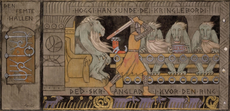 The fifth Hall by Gerhard Munthe