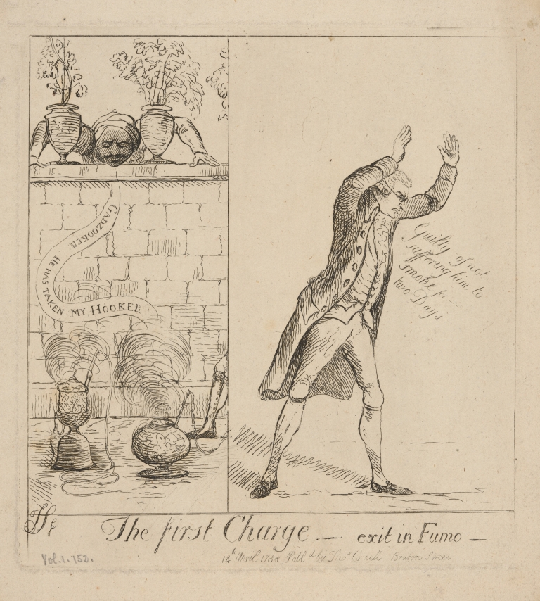 The first charge. Exit in fumo by James Sayers