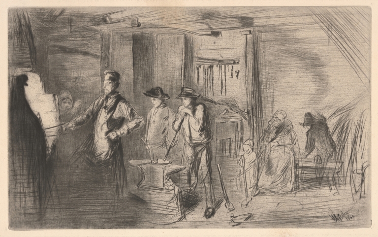 The forge by James Abbott McNeill Whistler