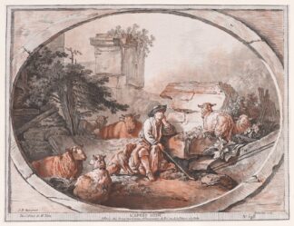 The Four Times of Day; L’Après Midi by Gilles Demarteau the Elder