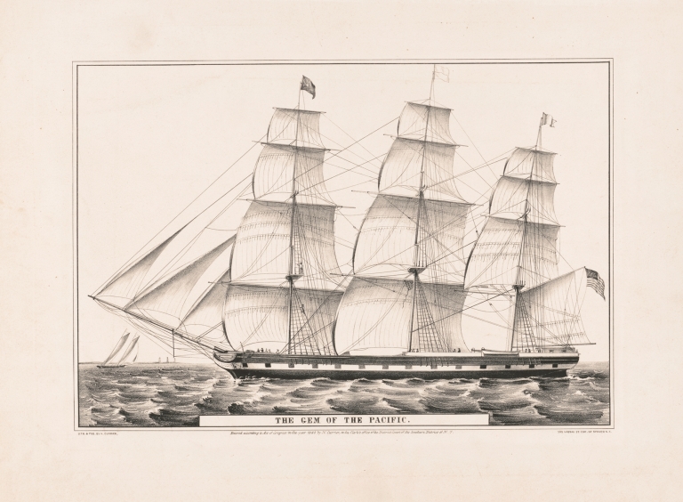 The gem of the Pacific by Currier & Ives.
