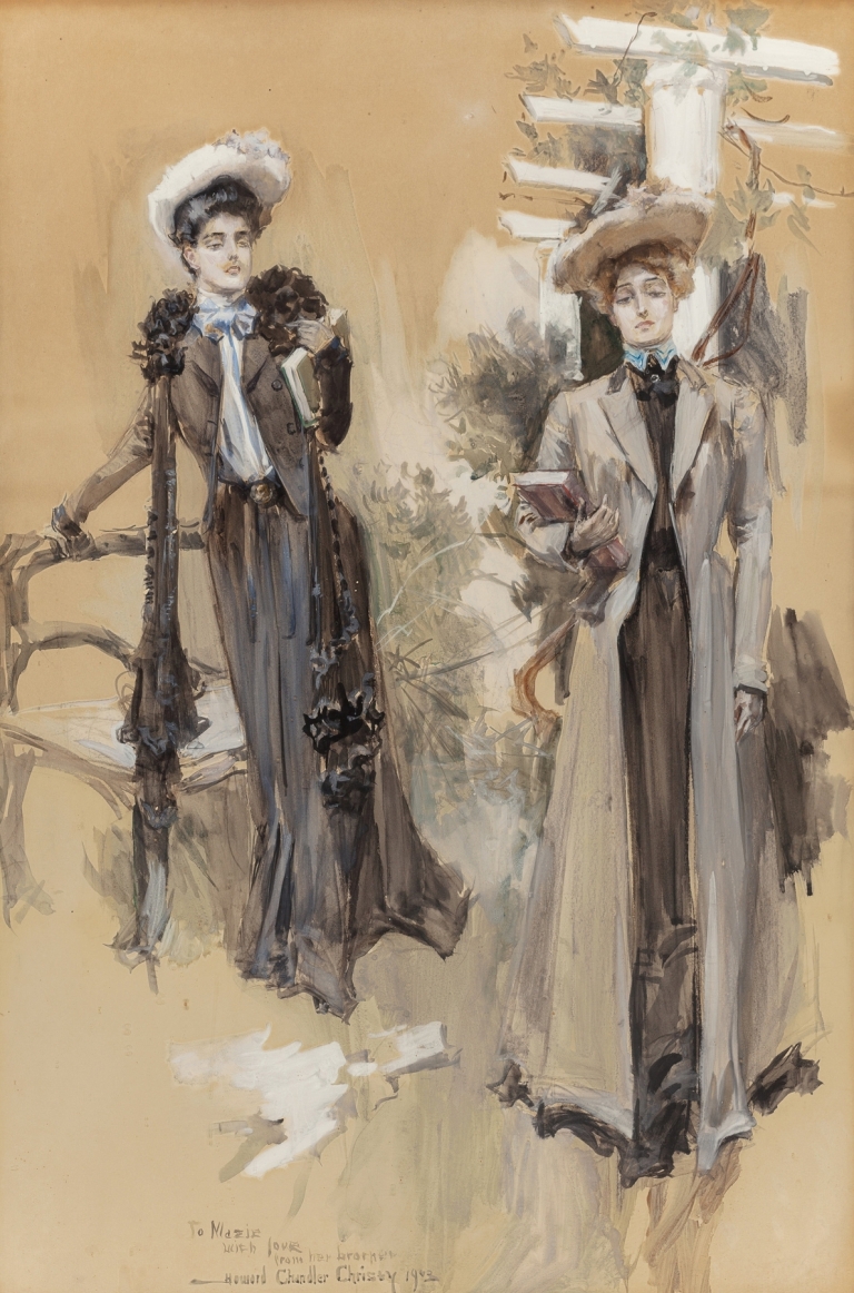 The Girl Looked At Her and Passed On by Howard Chandler Christy