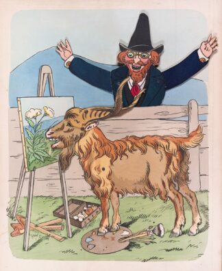 The goat and the artist by Lothar Meggendorfer