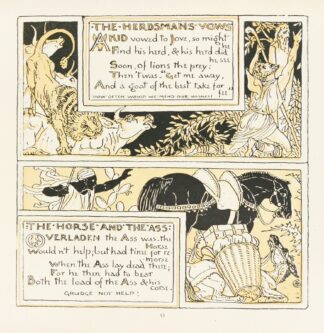 The Herdsman’s Vows, The Horse and the Ass by Walter Crane