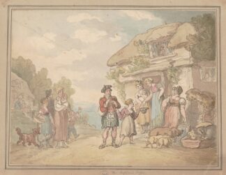 The Highland piper by Thomas Rowlandson