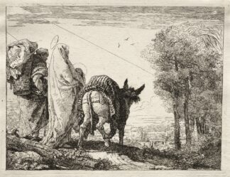 The Holy Family Approaching a Village by Giovanni Domenico Tiepolo