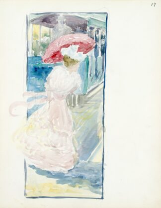 The Huntington Avenue Streetcar by Maurice Prendergast