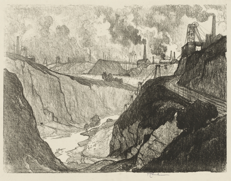 The Iron Mine by Joseph Pennell