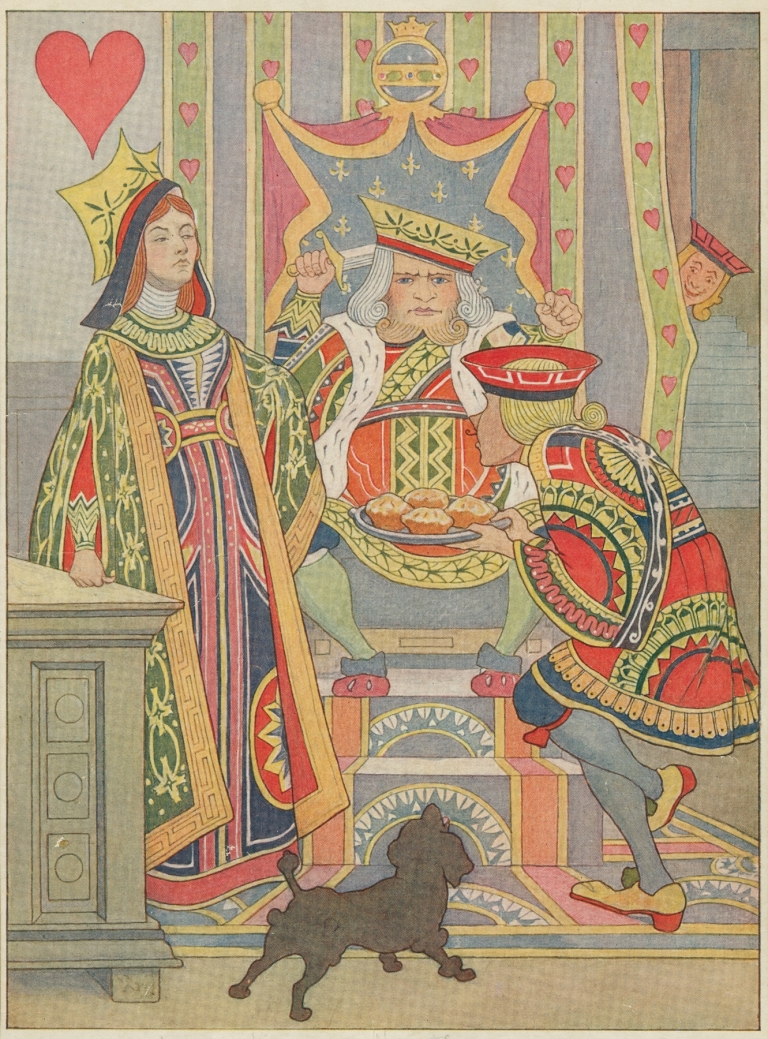 The knave of hearts, brought back the tarts, and vowed he’d steal no more. by Elmer Boyd Smith