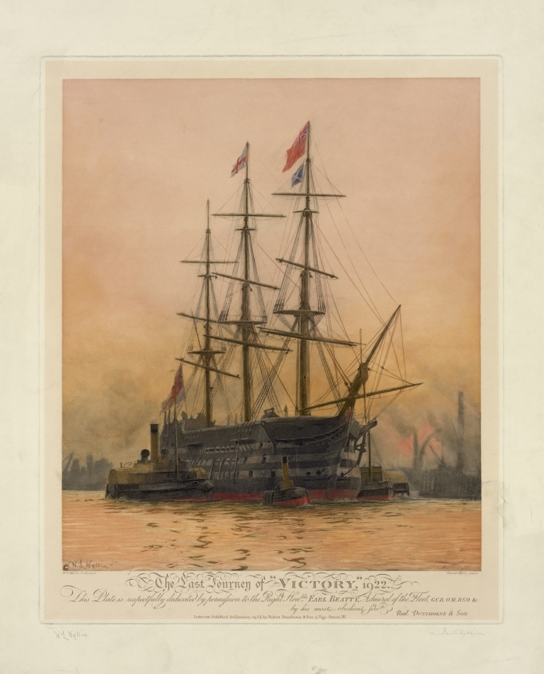 The last journey of ‘Victory,’ by William Lionel Wyllie