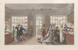 The Library by Thomas Rowlandson