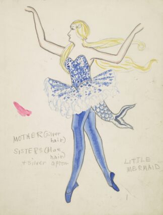 The Little Mermaid: Mother:Sisters blue ballet bodice and tutu with fishtail attached by Robert Byrne