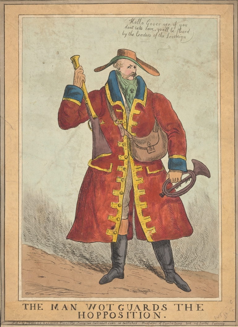 The man wot guards the hopposition. by Anonymous