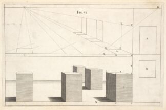 The manner of designing in perspective, without occult lines. by Andrea Pozzo
