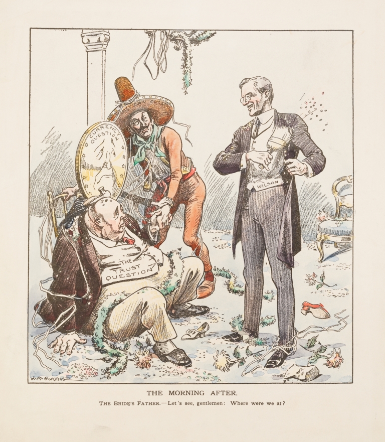 The Morning After. The bride’s father – Let’s see, gentlemen; Where were we by Louis Glackens