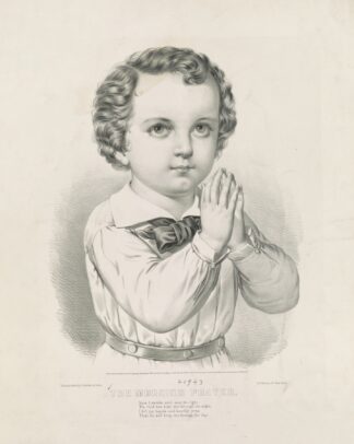 The morning prayer by Currier & Ives.