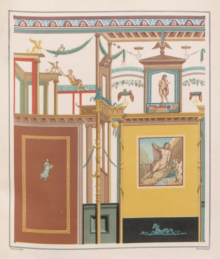 The most beautiful walls in Pompeii Pl.11 by Victor Steeger