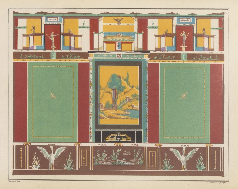 The most beautiful walls in Pompeii Pl.16 by Victor Steeger