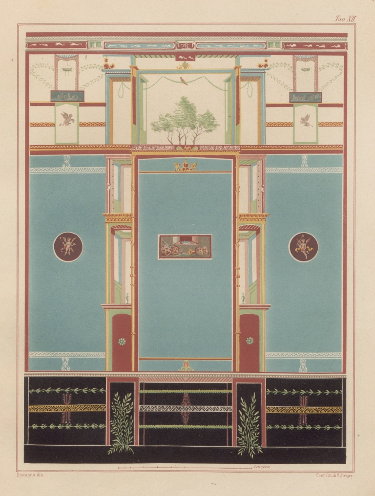 The most beautiful walls in Pompeii Pl.19 by Victor Steeger