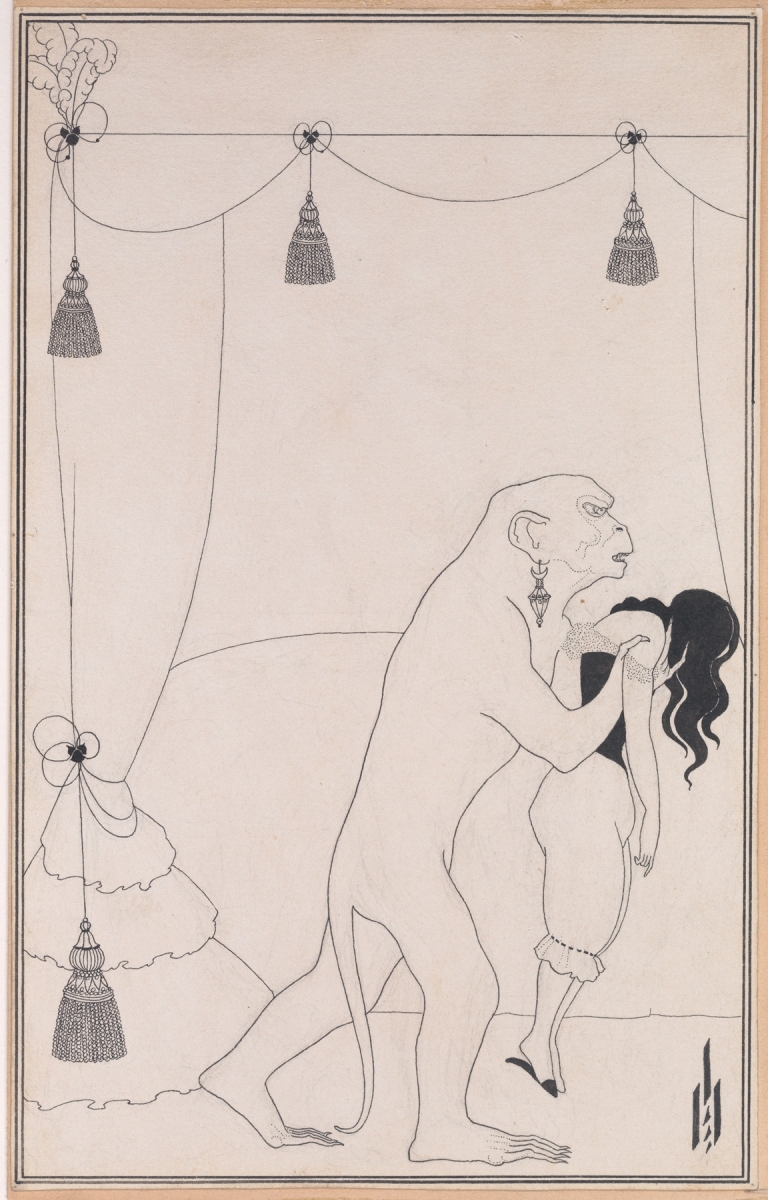 The Murders in the Rue Morgue, for Edgar Allan Poe’s ‘Tales of Mystery and the Imagination’ by Aubrey Vincent Beardsley