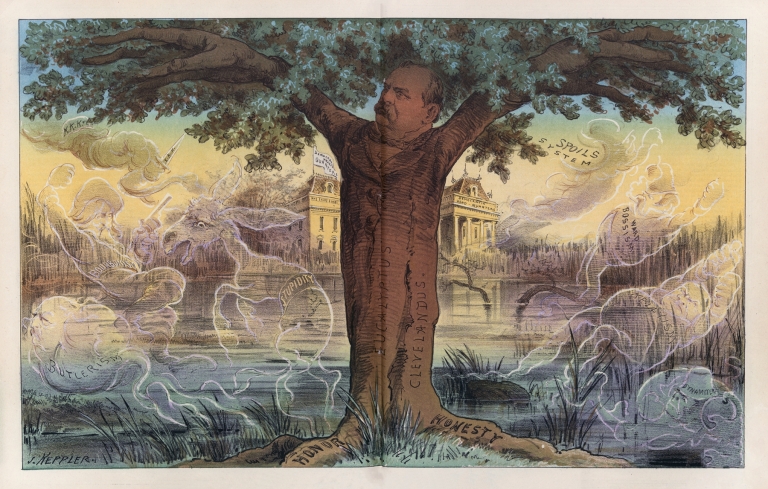 The new Democratic eucalyptus tree purifies a political morass by Joseph Ferdinand Keppler