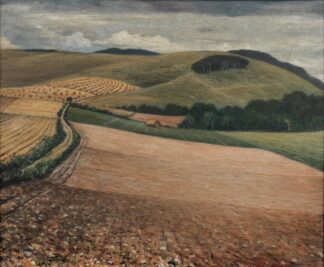The Peaceful Rhythms Of The Downs by Christopher R. W. Nevinson