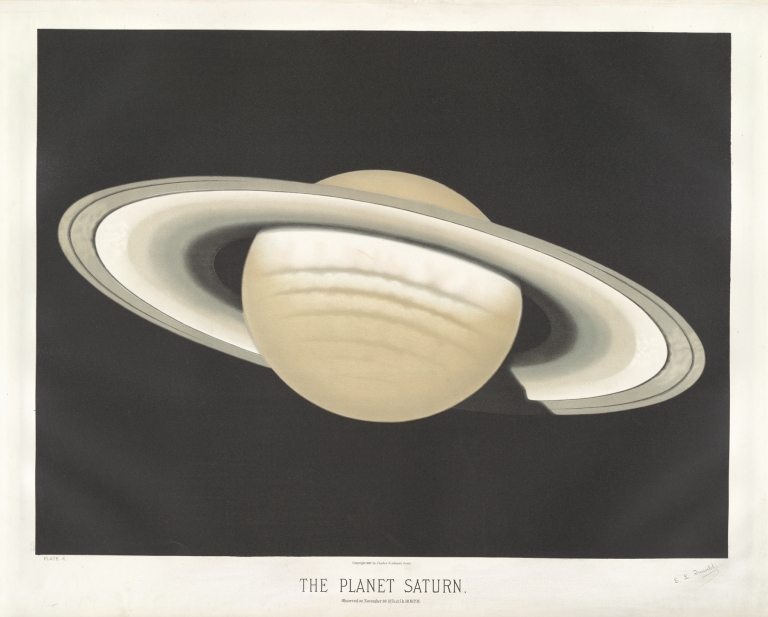 The planet Saturn by Étienne Léopold Trouvelot