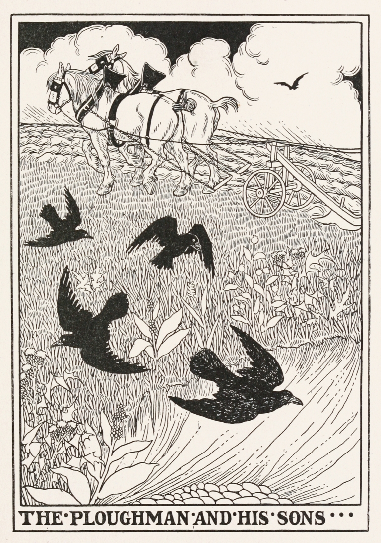 The Ploughman and his Sons by Percy J. Billinghurst